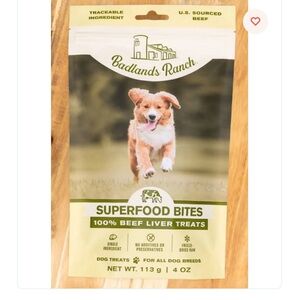 Badlands Ranch Superfood Bites Beef Liver Dog Treats‎